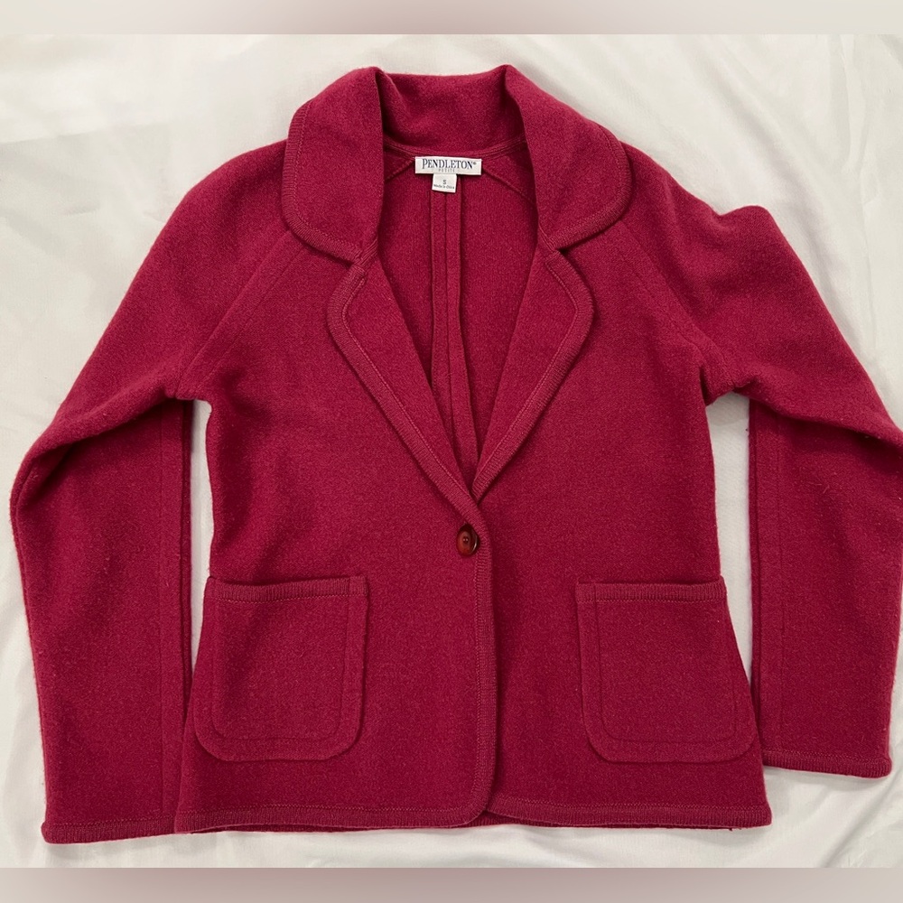 Pendleton Women's Petite Wool Blazer Jacket - Small Petite